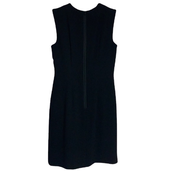 - NWT Adrianna Papell Black Removable Beaded Collar Sleeveless Mini Shift Dress - Picture 2 of 8